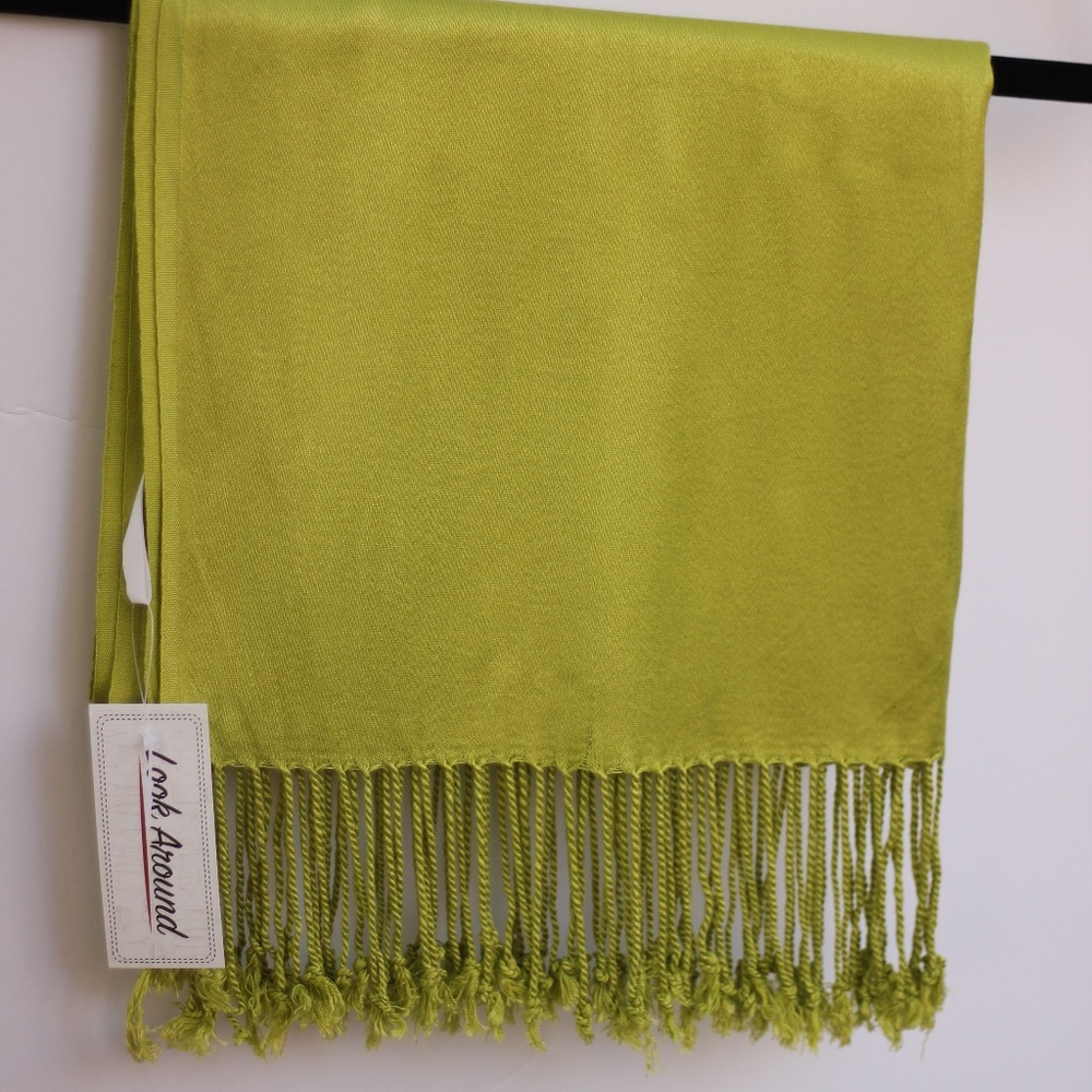 NWT Flora Green Pashmina Women's Scarf /Wrap/Shawl - Picture 3 of 8